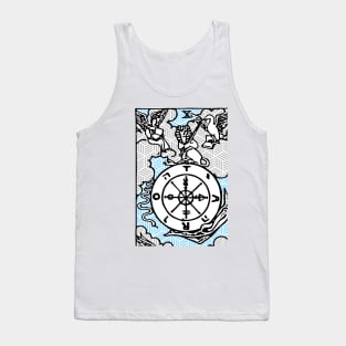 Wheel Of Fortune - A Geometric Tarot Print Tank Top